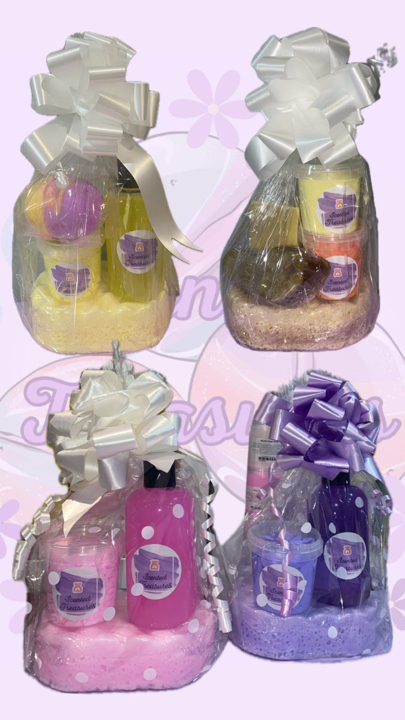 Gift Set - Large Sponge, Whipped Soap & 250 ML Hand, Bath & Shower Gel