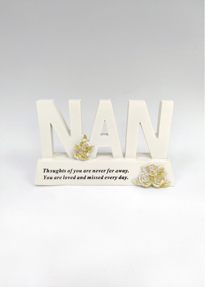 Nan Letter Memorial Plaque