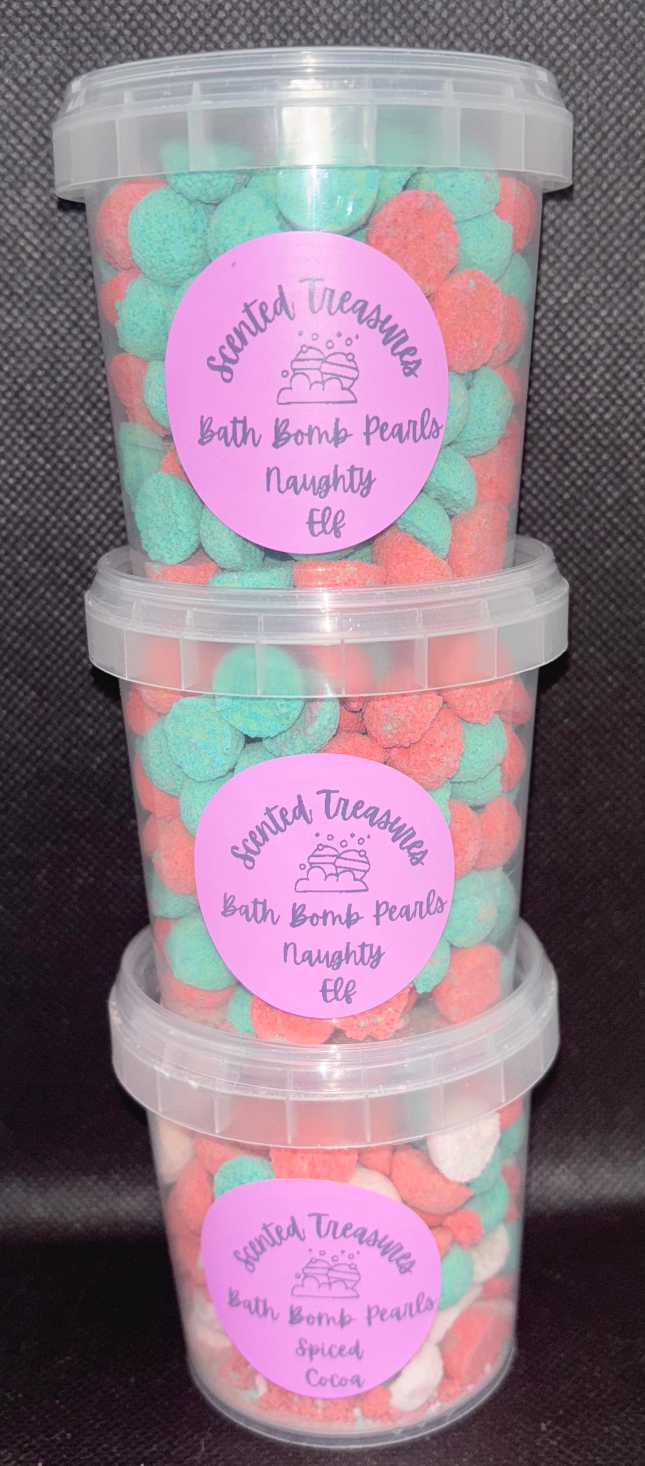 Christmas Bath Bomb Pearls