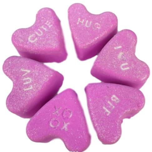 Love Heart Design Bath Bomb