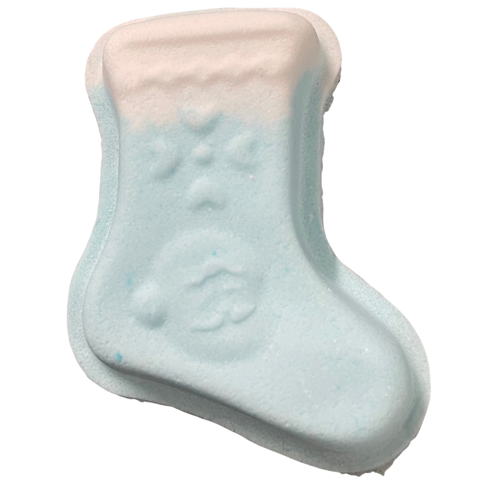 Blue Christmas Stocking Bath Bomb