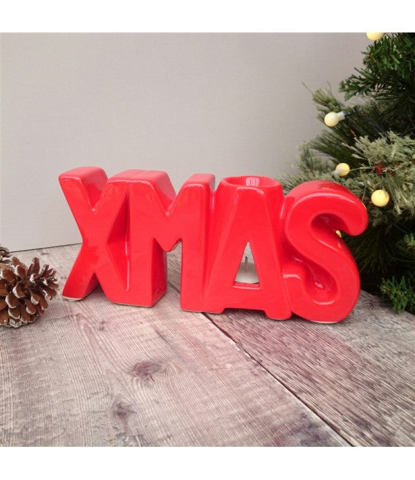 Red Xmas Christmas Wax Melt Burner