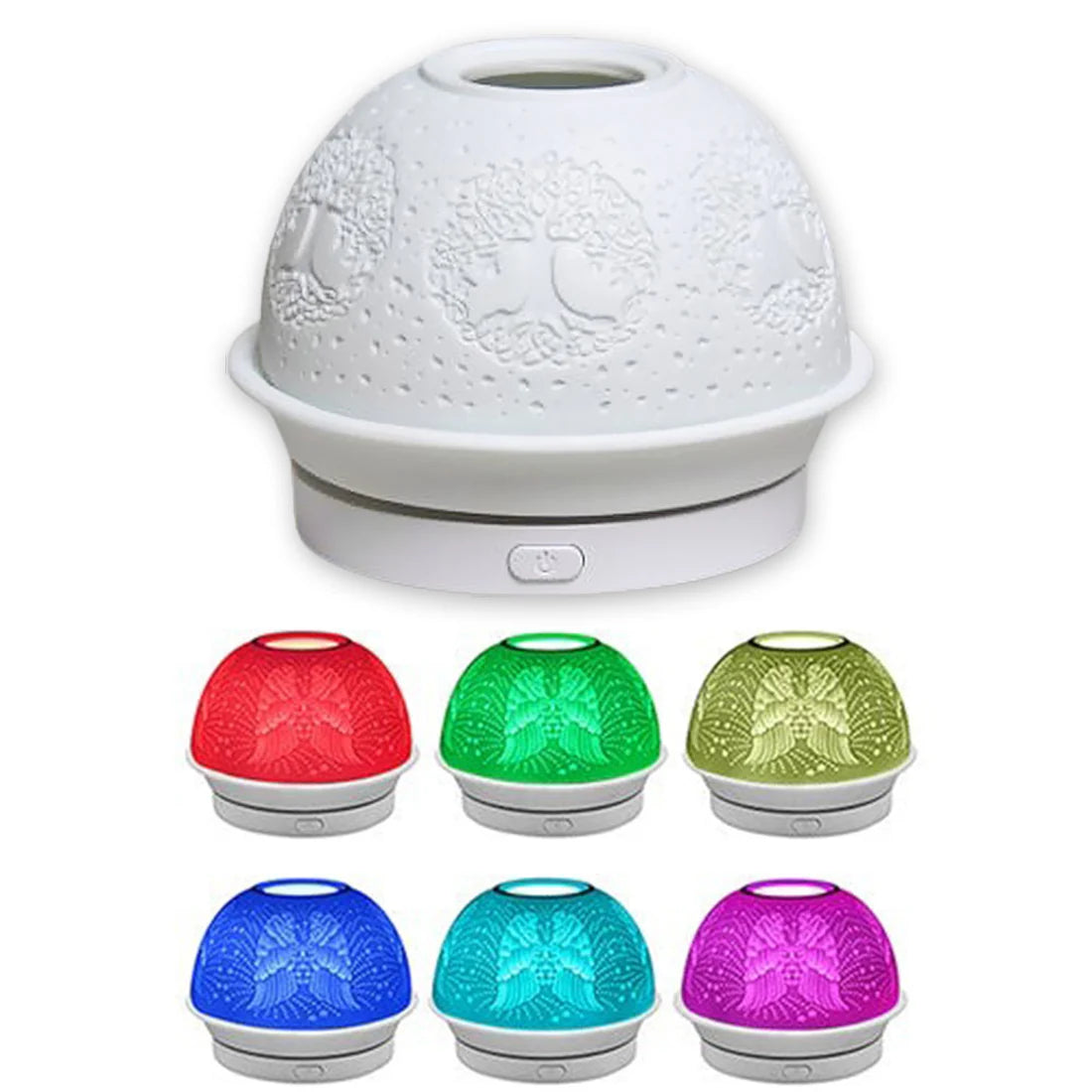 LED Colour Changing Humidifier Ceramic Tree Of Life Design