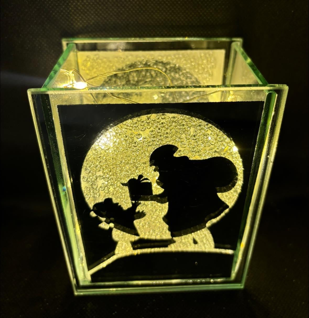 Santa & Present Christmas Light Up Decoration