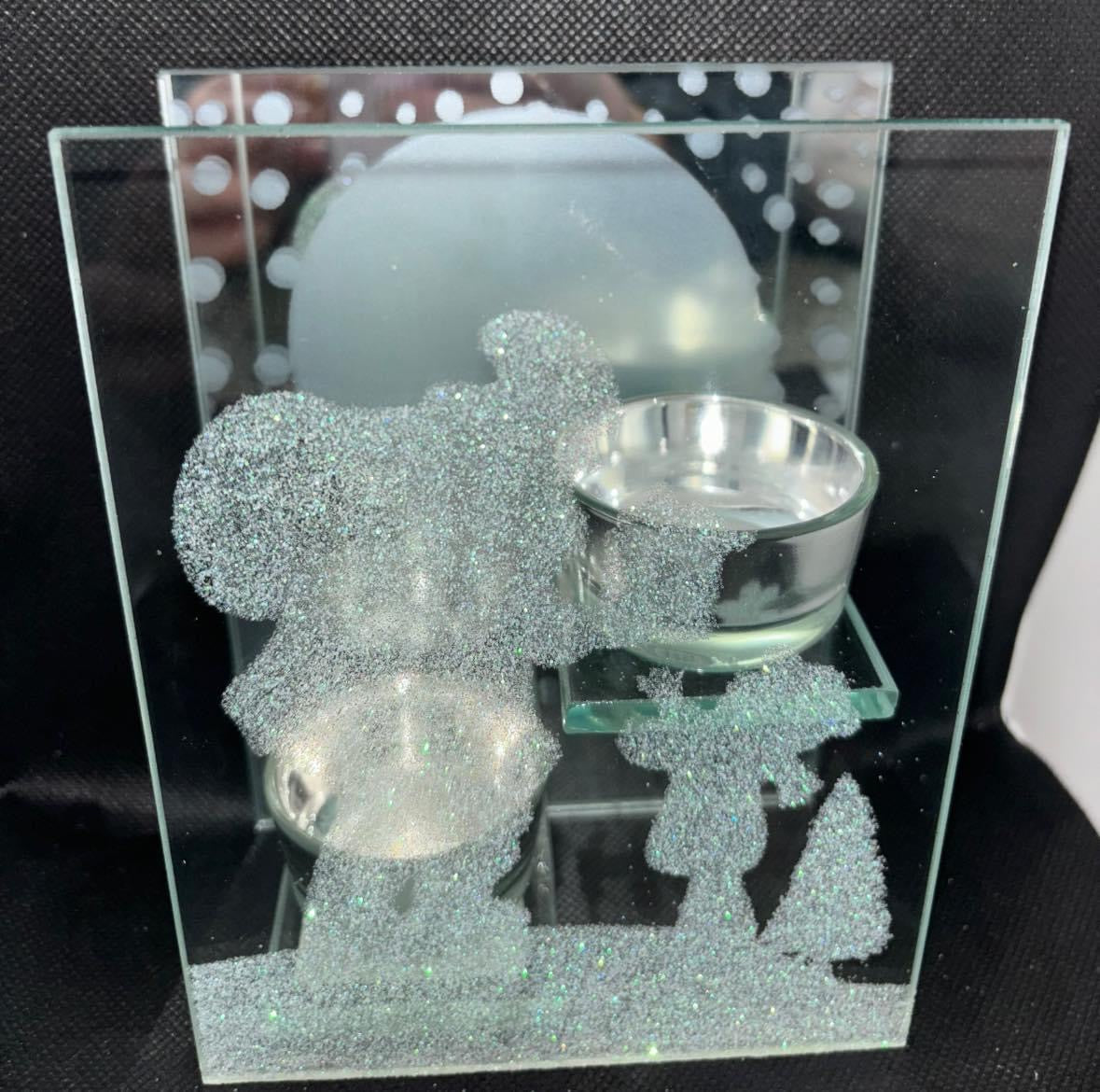 Santa & Present Tea Light Holder Christmas Decoration