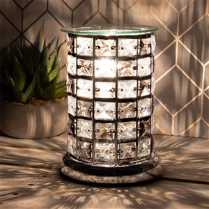 Crystal Touch Sensitive Aroma Lamp - Chequered Black