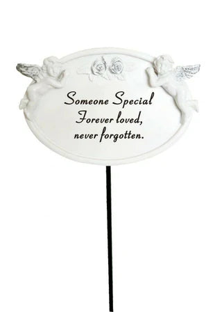 Someone Special Twin Cherub Memorial Stake