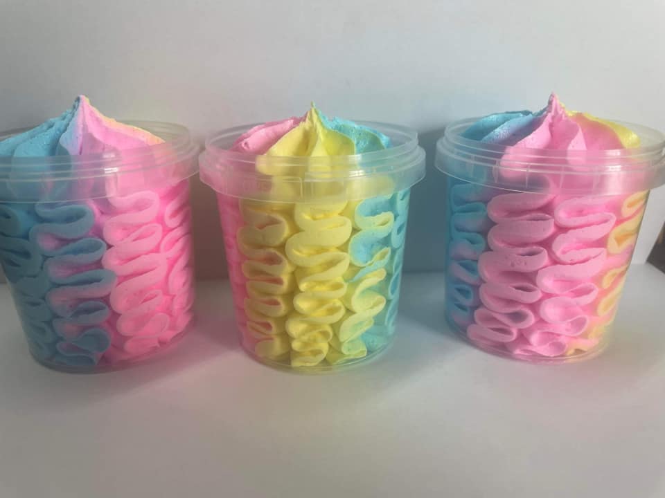 Two Toned Medium Whipped Soaps