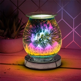 25W Touch Sensitive Round Aroma Lamp - Santa Sleigh