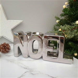 NOEL Ceramic Wax Melter 25cm - Silver