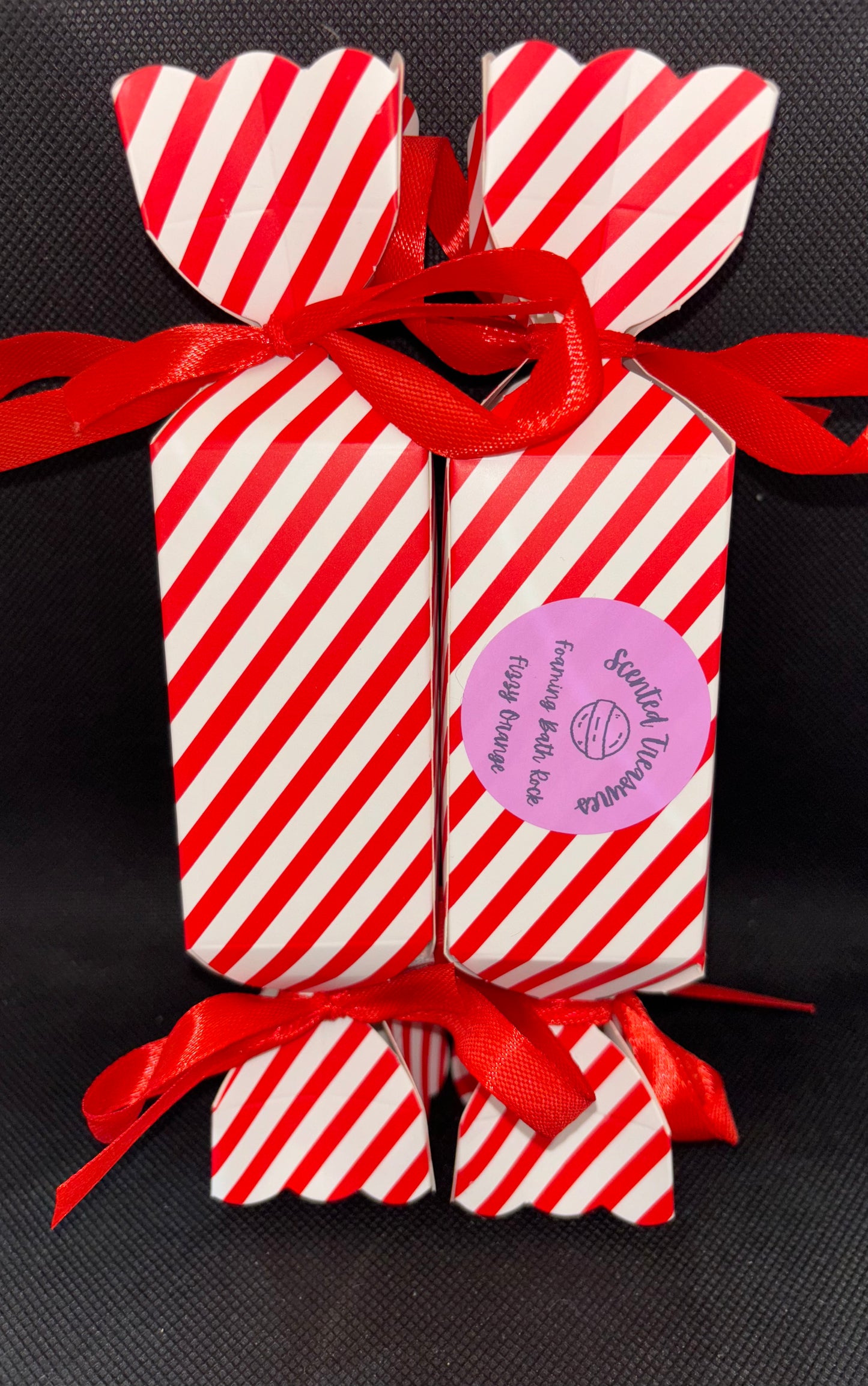 Christmas Cracker Filled With Fizzy Orange Bath Rocks