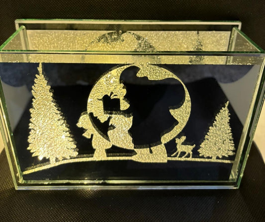 Santa, Present & Tree Design Light Up Christmas Decoration