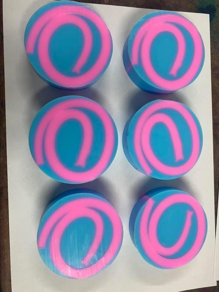 Handmade Soap Swirl Slices