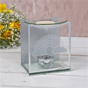 Silver Rainbow Glass Burner