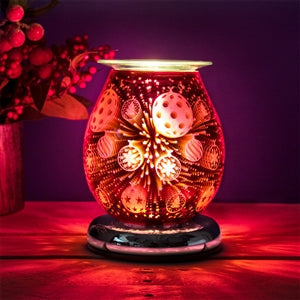 25W Red Touch Sensitive Round Aroma Lamp - Bauble