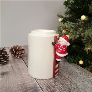 Climbing Snowman Wax Melter / Oil Burner 12cm