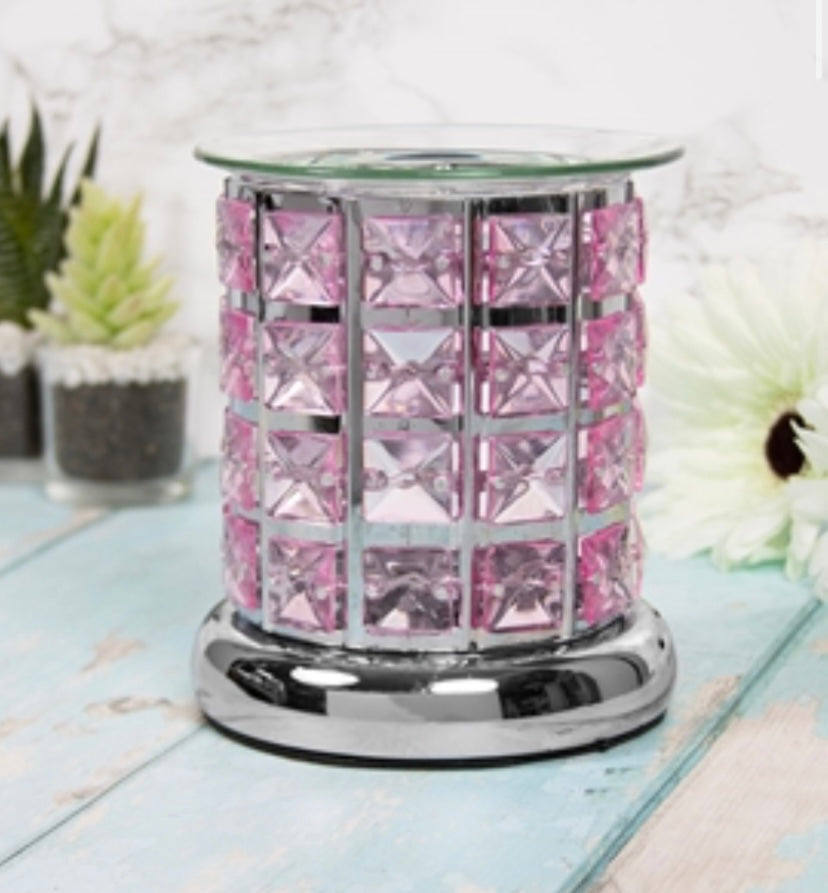 Glass Crystal Oil/Wax Warmer 12cm - Tealight