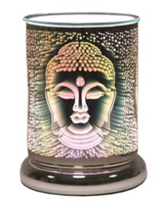 Touch Sensitive 3D Glass Aroma Lamp - Buddha 16cm