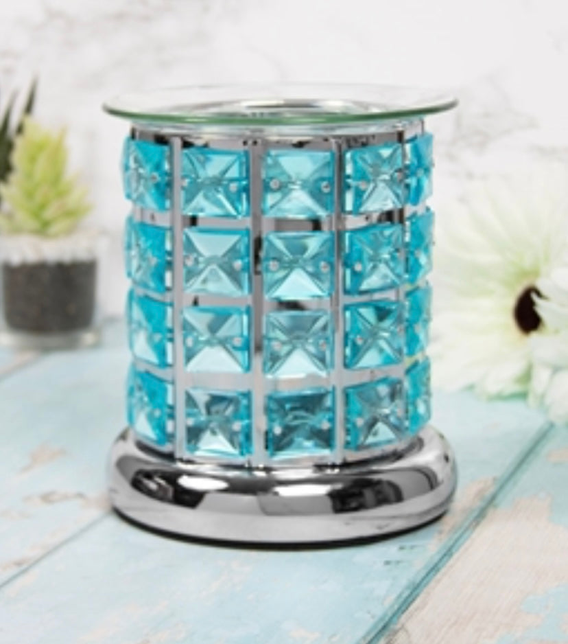 Glass Crystal Oil/Wax Warmer 12cm - Tealight