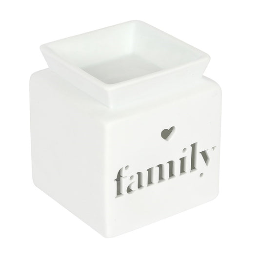 White Square Cut Out Burner 12cm